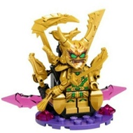 Lego NJO774 Ninjago 2023 Crystalized 71774 : Lloyd (Golden Oni) Minifigure - Oni Mask with THRONE