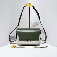 Marni Trunk風琴包 光面牛皮材質 肩背包斜背包
