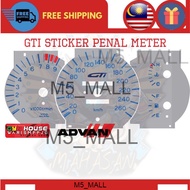 STIKER TAMPAL DALAM PANEL METER,STIKER METER SATRIA GTI,METER GTi,PROTON SATRIA GTi STICKER PENAL ME