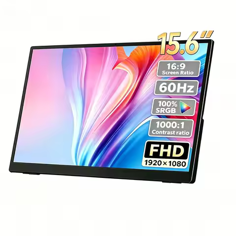 15.6 Inch 1080P Portable Monitor 16:9 Full Screen Extension for Laptop Phone Game Console
