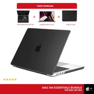 BUNDLING Hard Case Macbook M4 Pro Max 14 16 Inch 2024 A3401 A3185 A3112 MBP Casing Cover with Keyboa
