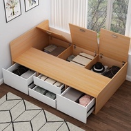 Tatami Single Bed Household Bedroom Drawer Storage Storage Bed 1M Modern Simple High Box Tatami Bed/