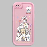 Case For OPPO A5 A3s A12E Realme C1 New Simple Cute Dog Silicone Soft Shell Small Group Shockproof
