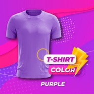 AMIGO TSHIRT LAVENDER MICROFIBER ROUNDNECK T-SHIRT (FAST-DRY/COOL-MAX) ANTI-BACTERIA ANTI UV T-SHIRT