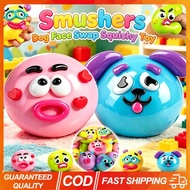 Smushers Dog Face Swap Squishy Toy Soft Slow Rising Sensory Fidget for Anxiety Stress Relief Interch