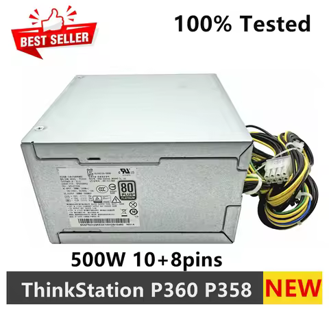 New Original For Lenovo ThinkStation P360 P358 Power Supply 500W SP50H29653 5P51D77099 5P51D77094 PC