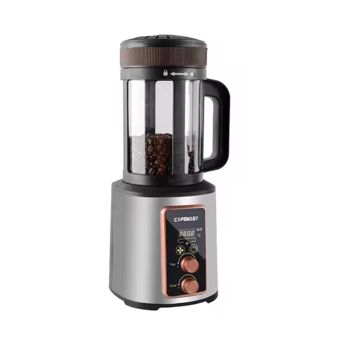 Small household coffee bean roasting machine with fully automatic stir frying of green beans and ele