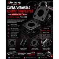Infinite Turbo Manifold Flange Converter Nissan Navara D40 NP300 To RHF4 RHF5 F44 F55