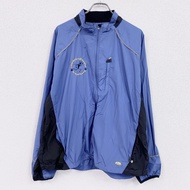 古著ASICS全拉鍊外套，淺藍色，XL碼