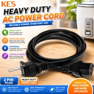 KES MANCA APPLIANCES pOWER CORD HEAVY DUTY AC Power Cord 2 Pin Plug Power Cable Rice Cooker Cord