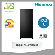 HISENSE ตู้เย็น MULTI DOOR HISENSE 17.3 คิว สีดำ RQ610N4TBNI3