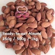 ♧Ready-to-eat Almond Nut (Kacang Badam roasted) 250g/500g/1kg