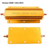 1pcs RX24 200W Aluminum Power Metal Shell Case Wirewound Resistor 1R 2R 4R 8R Ohm