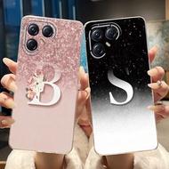 Case For Tecno Pova 7 Ultra 5G Casing Clear Silicone Luxury Elegant Letter Soft TPU Phone Case Techn