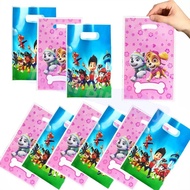 10pcs Paw Patrol Gift Bags Pink Blue PAW Skye Packing Bag Loot Bag Kids Girls Birthday Baby Shower Decoration Supplies