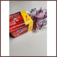 ⎯ Circuit 10amp plug in fuse standard size (100pcs)