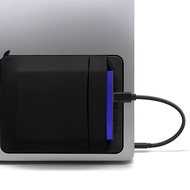 [2 Pockets] Afterplug External Hard Drive Travel Pouch for Laptop, Reusable Stick On Holder for Wire