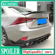 Black/Carbon Fiber Car Rear Trunk Spoiler Lip For LEXUS IS200 IS250 IS350 IS300 2014-2019 AR Style R