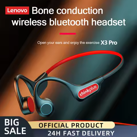Lenovo's original bone conduction Headset X3 Pro Bluetooth HIFI ear hook wireless headset, with micr