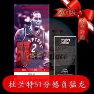 2018 Regular Raptor VS Warrior Ball Ticket Reprint Leonard Durant Durant Signature