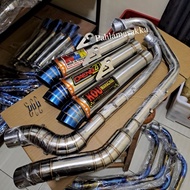 1set Daeng4 OPEN spec exhaust pipe wave xrm fury125 110 100 smash raider j rs125 rusi 100 110/ tmx 1