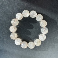 一圖一物| 白超七 煙花白 女男士手鏈 |淨化招財 |天然水晶禮物