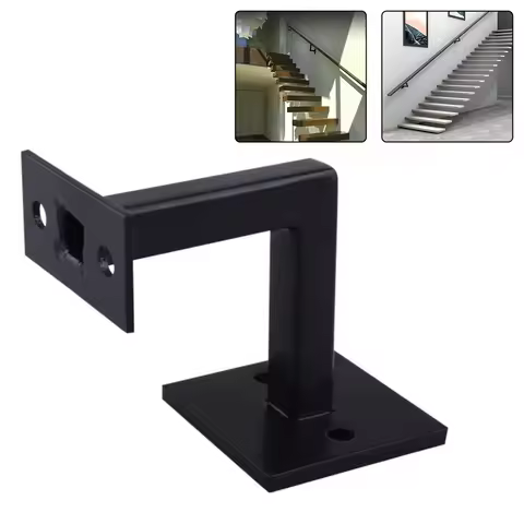 1PC Stair Handrail Bracket Stainless Steel Wall Support Hand Rail Right-angle Armrest Balustrade Hou