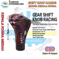 MANUAL CAR GEAR SHIFT KNOB PERSNELING / TONGKAT PERSENELING TUAS GIGI MOBIL MANUAL MOTIF ULAR COBRA 