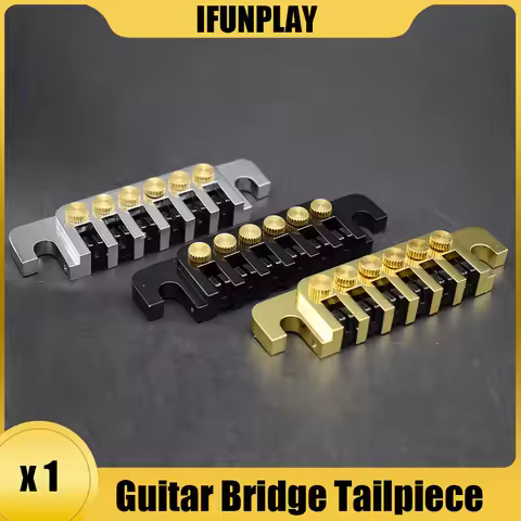 Guitar Bridge Tailpiece Vintage TP 6 70's Bridges with Studs and Inserts Replacement Compatible with