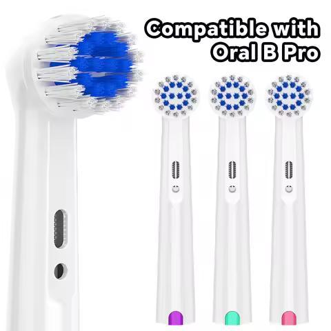4/12/20 Count Soft Bristles Replacement Brush Heads Compatible with Oral B Electric Toothbrush, for 