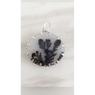 Scenic Dendritic Agate Pendant - stone of abundance
