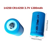 14250 CR14250 1200mAh 3.7V Li-ion Button Top Battery For Laser Torchlight Doorbell Replacement Batte