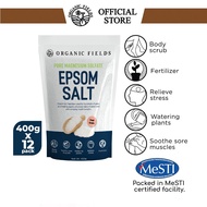 ORGANIC FIELDS Epsom Salt (400g x 12 Packs)
