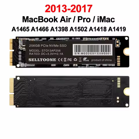 256GB 512GB 1TB SSD For Macbook Air A1465 A1466 EMC2631 2632 2925 MacBook Pro A1398 A1502 iMac A1418
