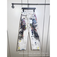 Acne Studios Women's High-Waist Straight Wide-Leg Digital Print Jeans