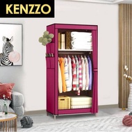 KENZZO: Curtain Wardrobe / Zipped wardrobe / Wardrobe with drawer & Organizer  / Almari Baju / Multi