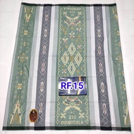 Sarung Donggala Putih Batik & Songket Motif Timbul