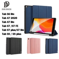 DOMO.เคส Samsung Tab S6 Lite (P610/P615)/TAB A7 2020 / Tab S7 Plus / Tab S7 lite / S7FE / Tab S9 ultra S9 Plus/Tab A7 lite/Tab S8 plus/Tab A8 10.5 2021 กันกระแทก ใส่ปากกาได้ ของแท้ DUX DUCIS Domo Series Case