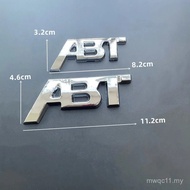 Lambang Logo ABT Logam 3D untuk Kereta Audi A5 A7 A1 SQ5 TT RS6 RS3 Q7 Q5 Q8 A3 VW Golf 7 Aksesori P