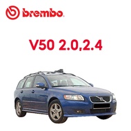 BREMBO Rear Brake Discs (2pcs) - Volvo S40 2.4i04S40 2.008V40 T4T5V50 2.02.4V50 T5C30C70