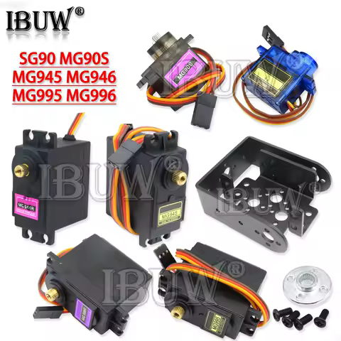 SG90 MG90S MG996R MG995R MG946 MG945 gear Digital Servo For RC Futaba JR Helicopter plane boat car F