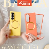 Couple Magnetic for Samsung Galaxy Z Fold 7 Case Elegant Wireless Charging Z Fold7 Screen Guard Phon