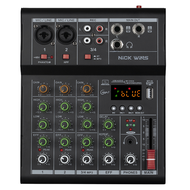 NickWinsMusic Audio mixer มิกเซอร์มืออาชีพ ปลั๊ก USB 99DSP เชื่อมต่อ Bluetooth/KTV ฯลฯ