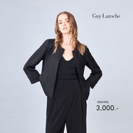Guy Laroche - Cardigan Light jacket Airy - คอกลม แขนยาว สีดำ GBAWBL