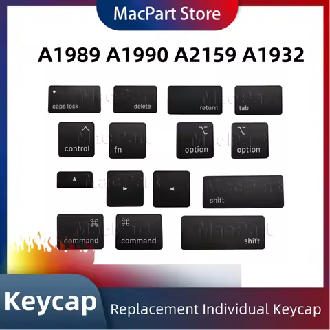 A1989 A1990 A2159 A1932 Keyboard keys keycap Applicable For Caps lock Control Delete Fn Return Tab C