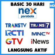 Promo Lebaran 🤍 Paket Basic 30 Hari Nex Parabola Channel Banyak