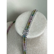 碧玺Tourmaline Bracelets S925 Diamond OT Lock 💎 Eudora Jewellery