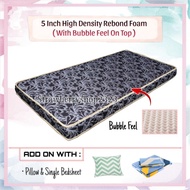 Tilam Bujang 5 Inci Rebond Foam / 5 Inches Rebond Single Mattress / Tilam Single