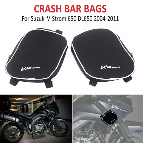 For V-Strom DL650 DL 650 dl650 dl 650 2004-2011 Motorcycle Accessorie Bag New A pair crash bar bags