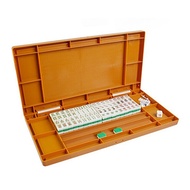 Mini Mahjong Set with Folding Mahjong Table Portable Mah Jong Game Set